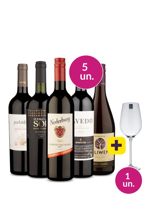 Kit 4 - Campeões de 5 Países + Taça de Cristal Grátis