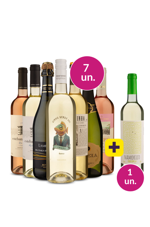 Kit 7 - Refrescantes Incríveis + Namorico Vinho Verde Grátis - Oferta Absurda