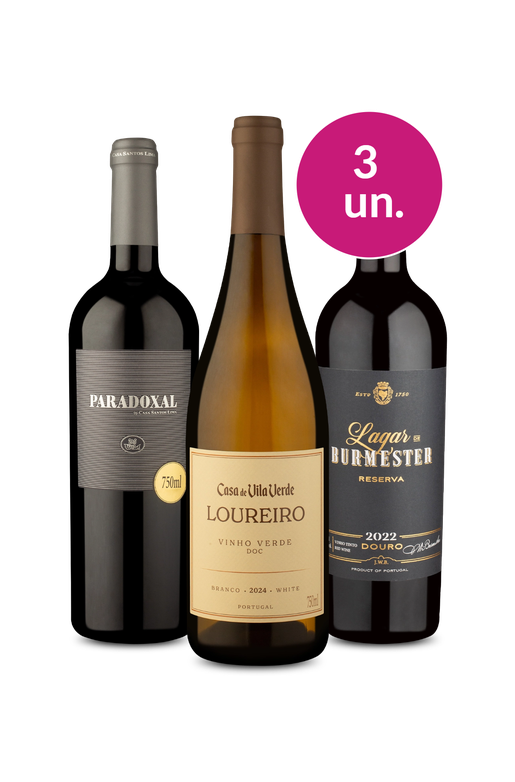 Kit 3 - Vinhos de Portugal - Exclusivo We