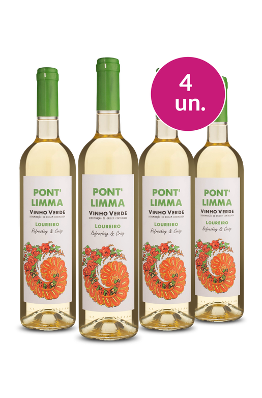 Kit 4 - Pont Limma Loureiro D.O.C. Vinho Verde 2024 - Exclusivo We