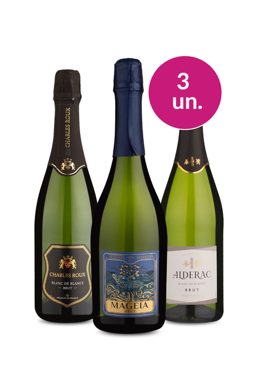 Kit 3 - Degustação de Espumantes Brut - Exclusivo We
