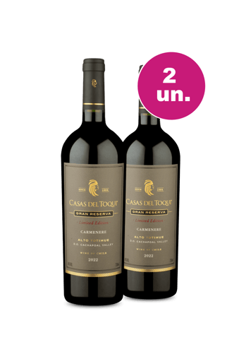 Kit 2 - Casas Del Toqui Limited Edition Gran Reserva Carménère - Oferta Insana IZ