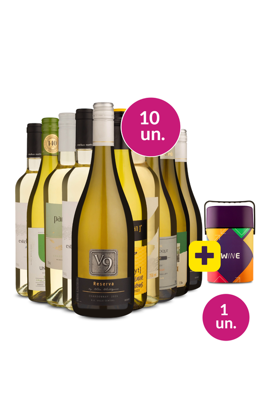 Kit 10 - Chardonnays + Cooler Retrô Grátis - Exclusivo We