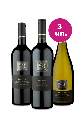 Kit 3 - Degustação V9 Reserva