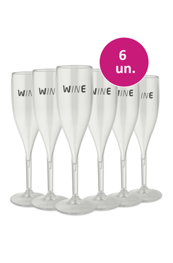 Kit 6 - Taças de Acrílico Wine - Exclusivo We
