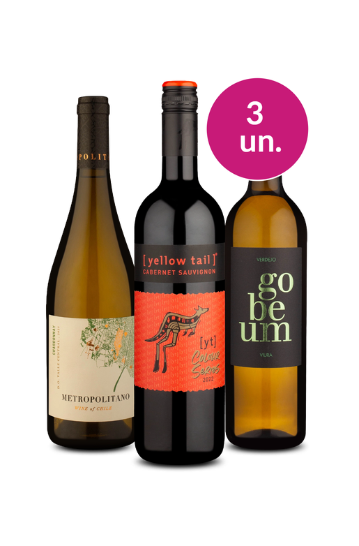 Kit 3 - Vinhos de Respeito por R$88