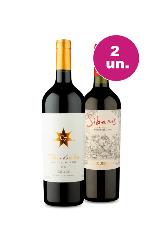 Kit 2 - Clos de Los Siete e Sibaris Gran Reserva - Encontro de Campeões