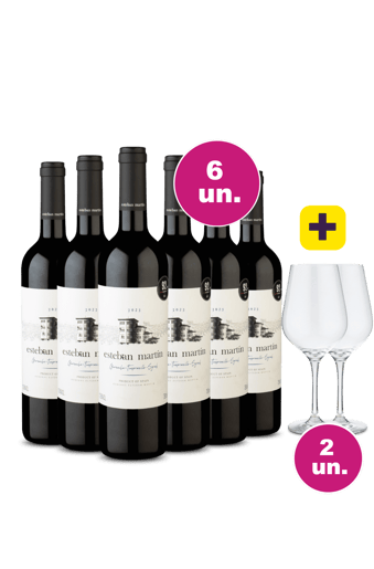 Kit 6 - Esteban Martín + Par de Taças Grátis - Oferta Insana
