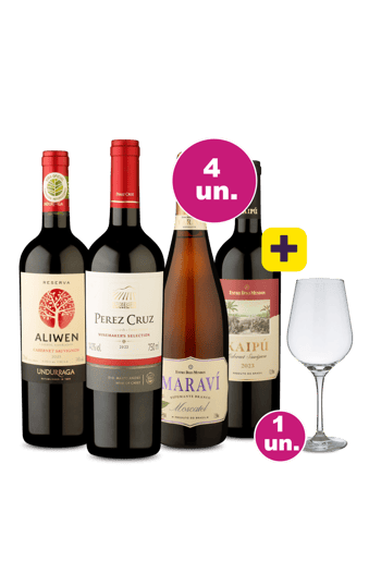 Kit 5 por 249 - Incríveis + Taça Cristal Premium 765 mL Grátis