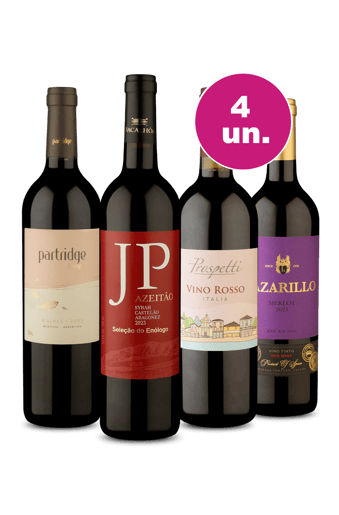 Kit 4 - Melhor Oferta do Mês por R$34,90 Por Garrafa