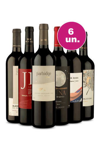 Kit 6 - Tintos Campeões por R$199