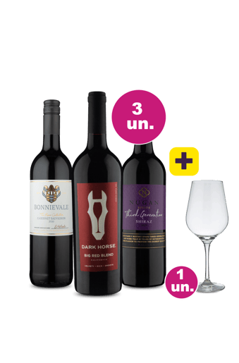Kit 3 - Califórnia, África do Sul e Austrália + Taça Cristal Grátis