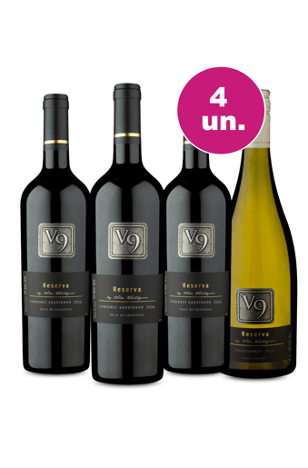 Kit 4 - Degustação V9 por R$37,90 por Garrafa