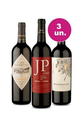 Kit 3 por 99 - Tintos Espetaculares - Oferta Insana