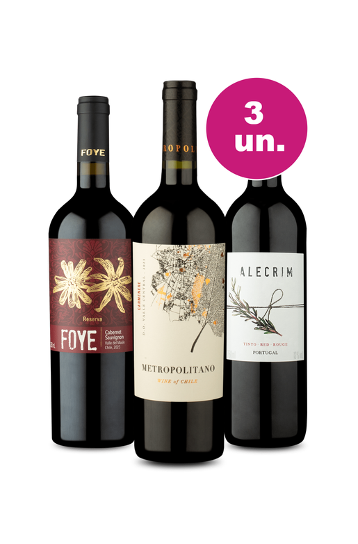 Kit 3 Por R$99 - Tintos Tradicionais - Oferta Insana