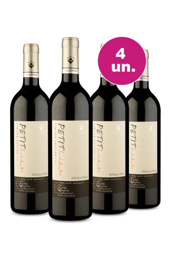 Kit 4 - Calyptra Petit Inédito Limited Edition Cachapoal Valley - Oferta Insana Exclusiva Wine Select