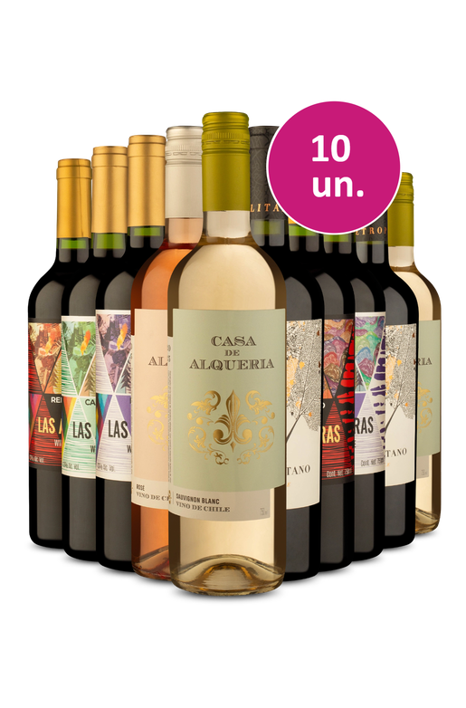 Kit 10 - Vinhos por 21,90 - Exclusivo We