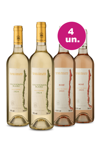 Kit 4 - Refrescantes Baron Philippe de Rotschild por R$29,90 por Garrafa