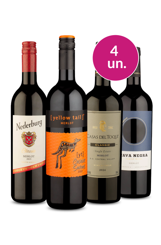 Kit 4 - Merlot: Macios, Elegantes e Aveludados - Exclusivo We