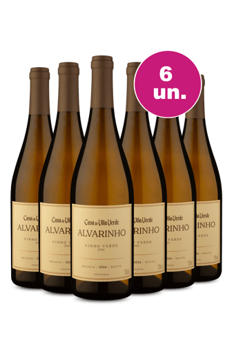 Kit 6 - Casa De Vila Verde Alvarinho Vinho Verde - Oferta Insana Exclusiva Wine Select