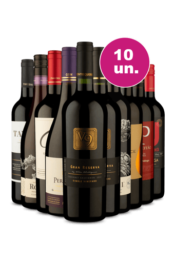 Kit 10 - Tintos Incomparáveis por R$49,90 por Garrafa - Oferta Absurda