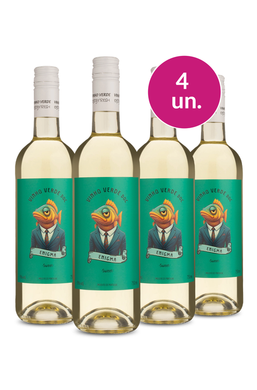 Kit 4 - Enigma D.O.C. Vinho Verde Branco Sweet - Exclusivo We