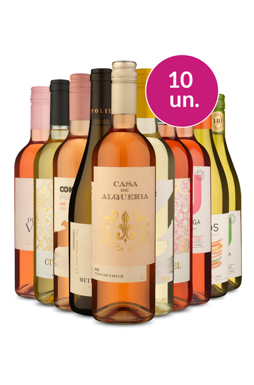 Kit 10 - Brancos e Rosés - Exclusivo We