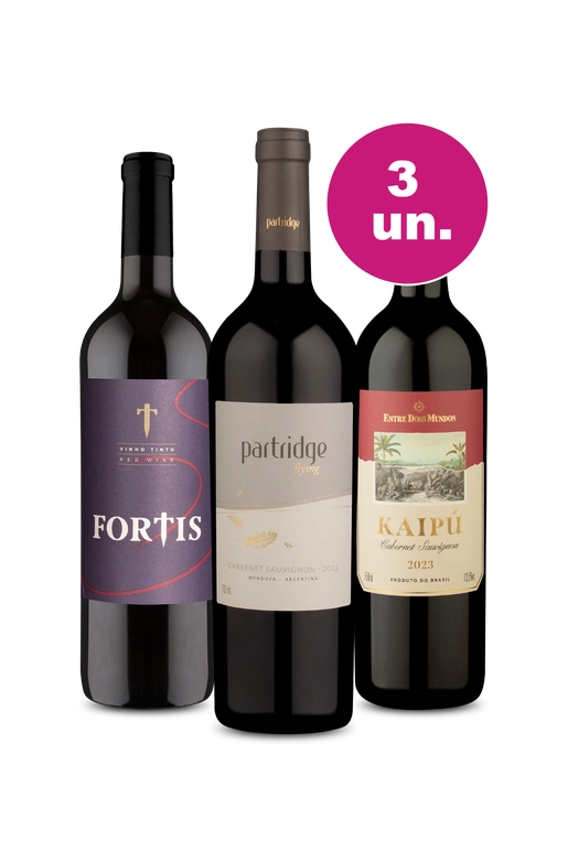 Kit 3 - Trinca de Tintos por R$99