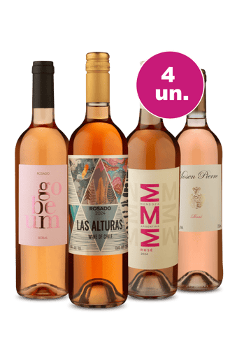 Kit 4 - Rosés Especiais por R$27,90 Por Garrafa - Oferta Insana IZ