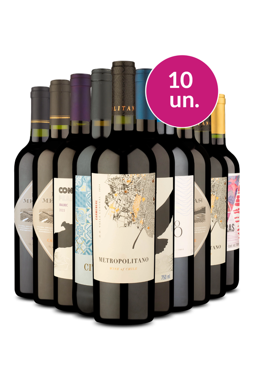 Kit 10 - Tintos Secos - Exclusivo We