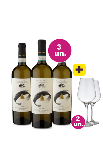 Kit 3 - Tenuta Santantonio Monte Di Colognola + 2 Taças Cristal Grátis - Oferta Insana Exclusiva We Wine