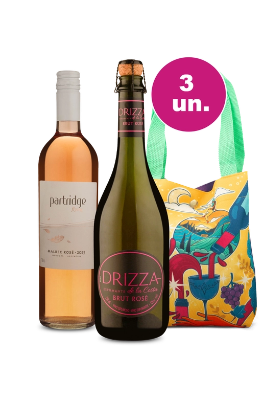Kit Especial de Verão - Rosés + Bag Estampada Wine