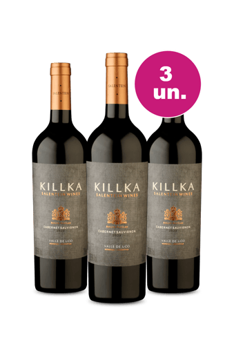 Kit 3 - Salentein Killka Cabernet Sauvignon - Oferta Insana Exclusiva We Wine