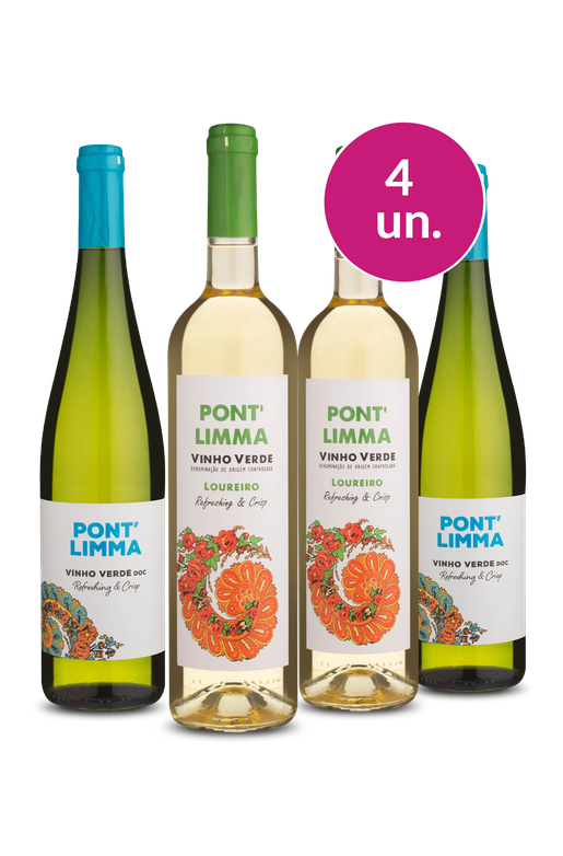Kit 4 - Degustação Pont Limma Loureiro D.O.C. Vinho Verde - Exclusivo We