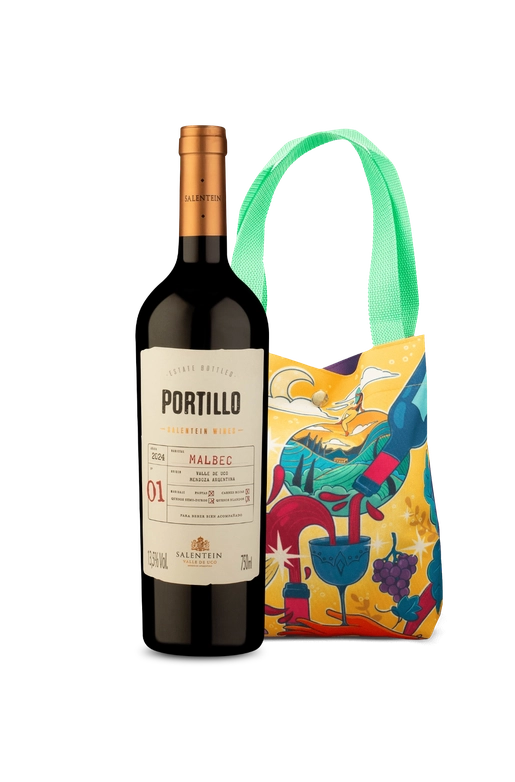 Kit Especial Folia - Portillo Valle De Uco Malbec + Bag