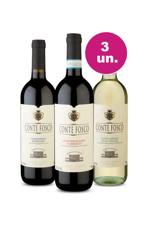 Kit 3 - Conte Fosco Degustação - Exclusivo We