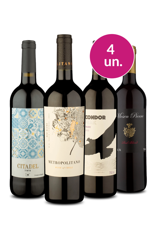 Kit 4 - Tintos por R$99 - Oferta Absurda IZ