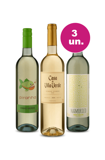 Kit 3 - Vinhos Verdes por R$34,90 por Garrafa - Oferta Absurda