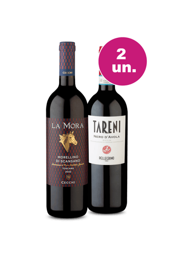 Kit 2 - Encontro de Campeões: La Mora Di Scansano e Tareni Sicilia Nero D´Avola