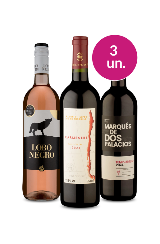 3 vinhos por R$33!