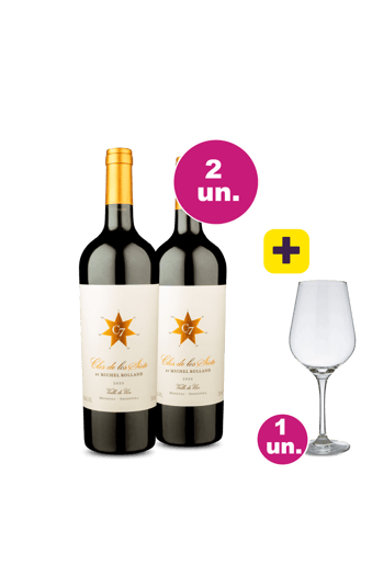 Kit 2 - Clos de Los Siete + Taça Cristal Grátis
