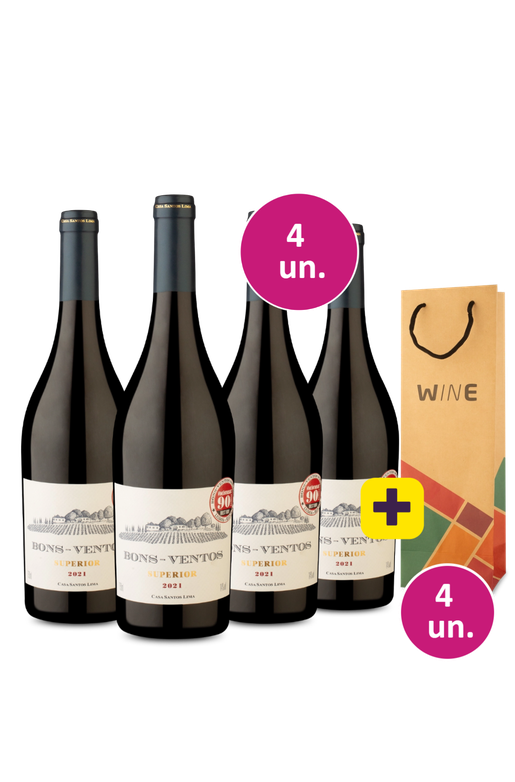 Kit 4 - Bons-Ventos Superior 2021 + 4 Sacolas Kraft Grátis - Exclusivo We