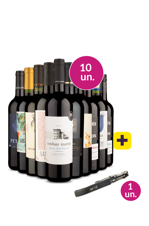 Kit 10 - Tintos Especiais + Saca Rolhas Grátis - Oferta Absurda
