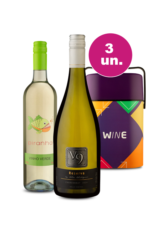 Kit Especial - V9 Chardonnay e Piranha + Cooler Retrô
