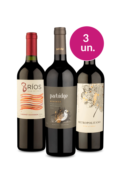 Kit 3 - Tintos Sulamericanos por R$99 - Oferta Absurda