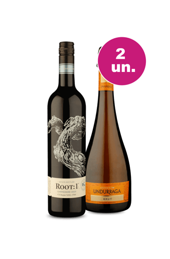 Kit 2 - Root: 1 e Espumante Undurraga - Oferta Absurda