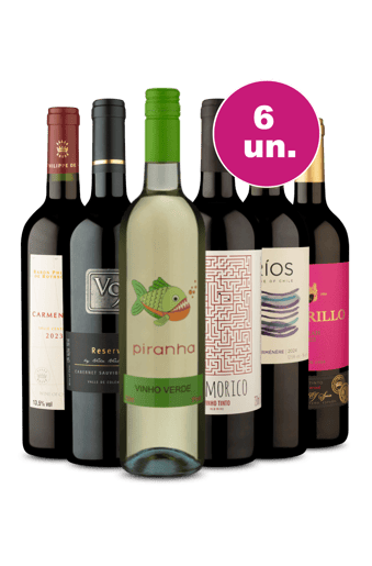 Kit 6 - Encontro de Sabores - R$32,90 por Garrafa