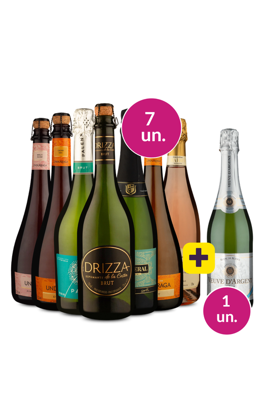 Kit 7 - Espumantes + Veuve D'argent Grátis - Oferta Absurda
