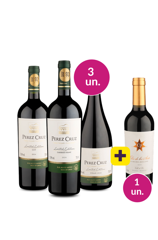 Kit 4 - Degustação Perez Limited + Clos 375ml Grátis  - Oferta Absurda