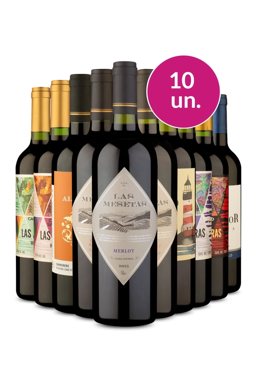 Kit 10 - Especial 2/2 - Tintos por R$22 por Garrafa - Oferta Absurda